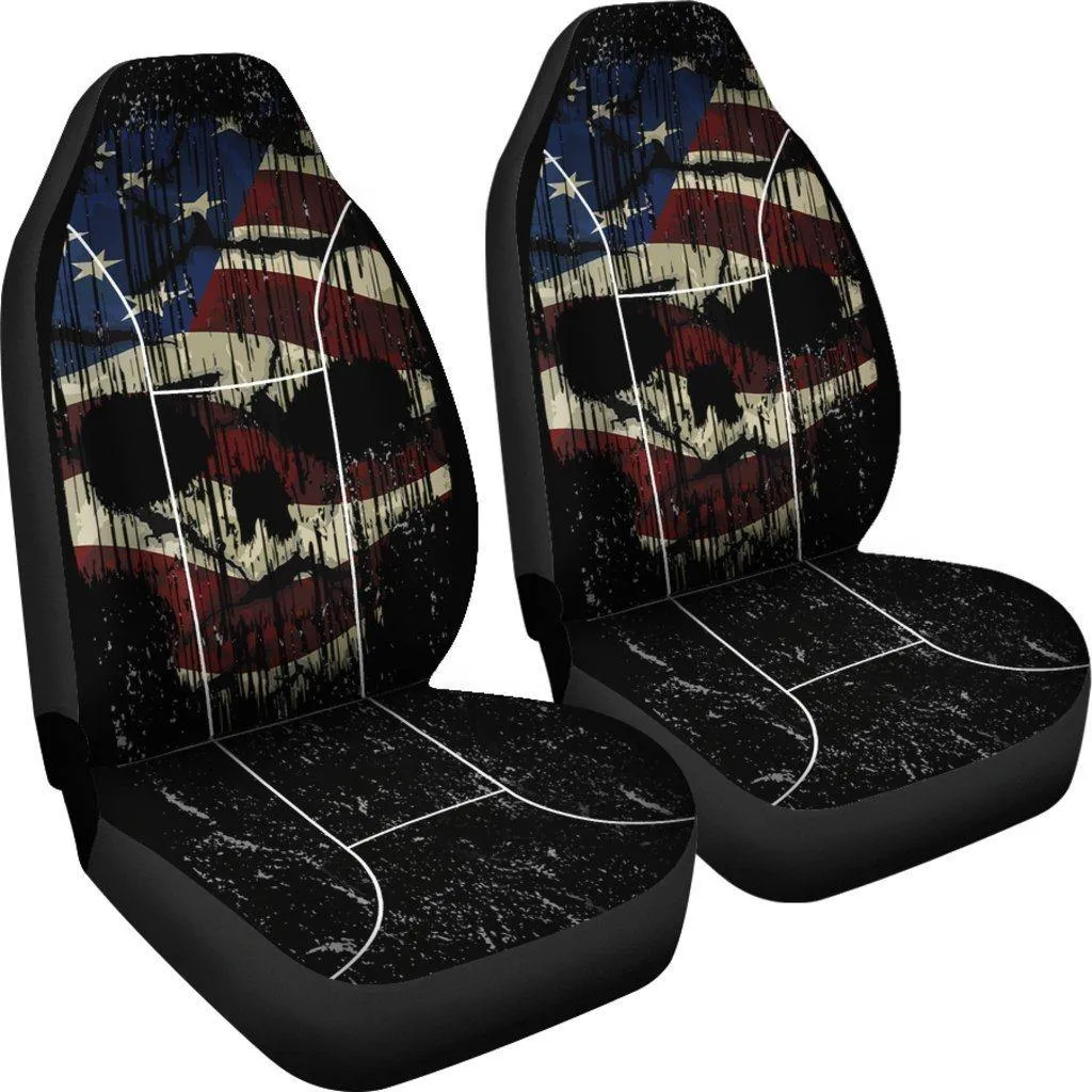Shredded Skull Car Seat Cover